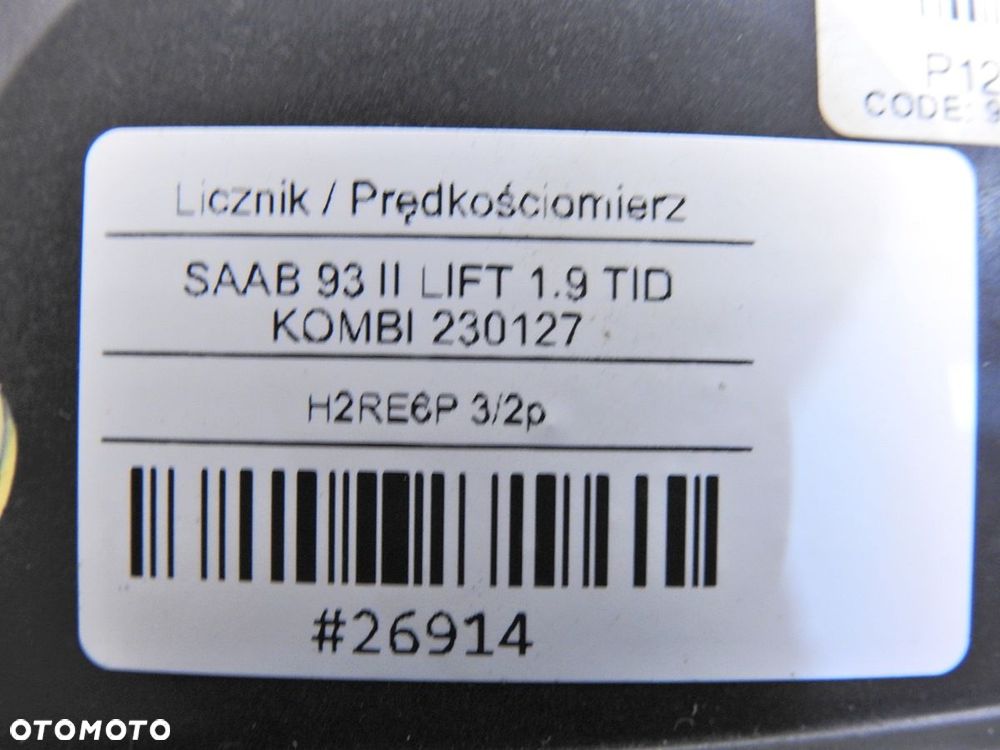 LICZNIK SAAB 9-3 II 1.9 TID 12781161 - 5