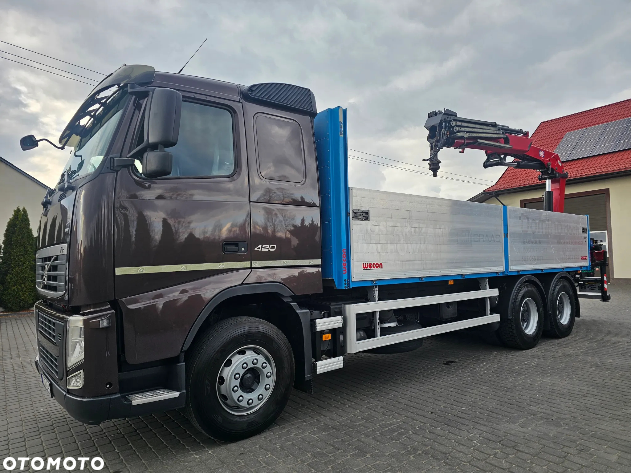 Volvo FH 420 6X4+HDS HMF18000 12,5m Składany w Z - 8