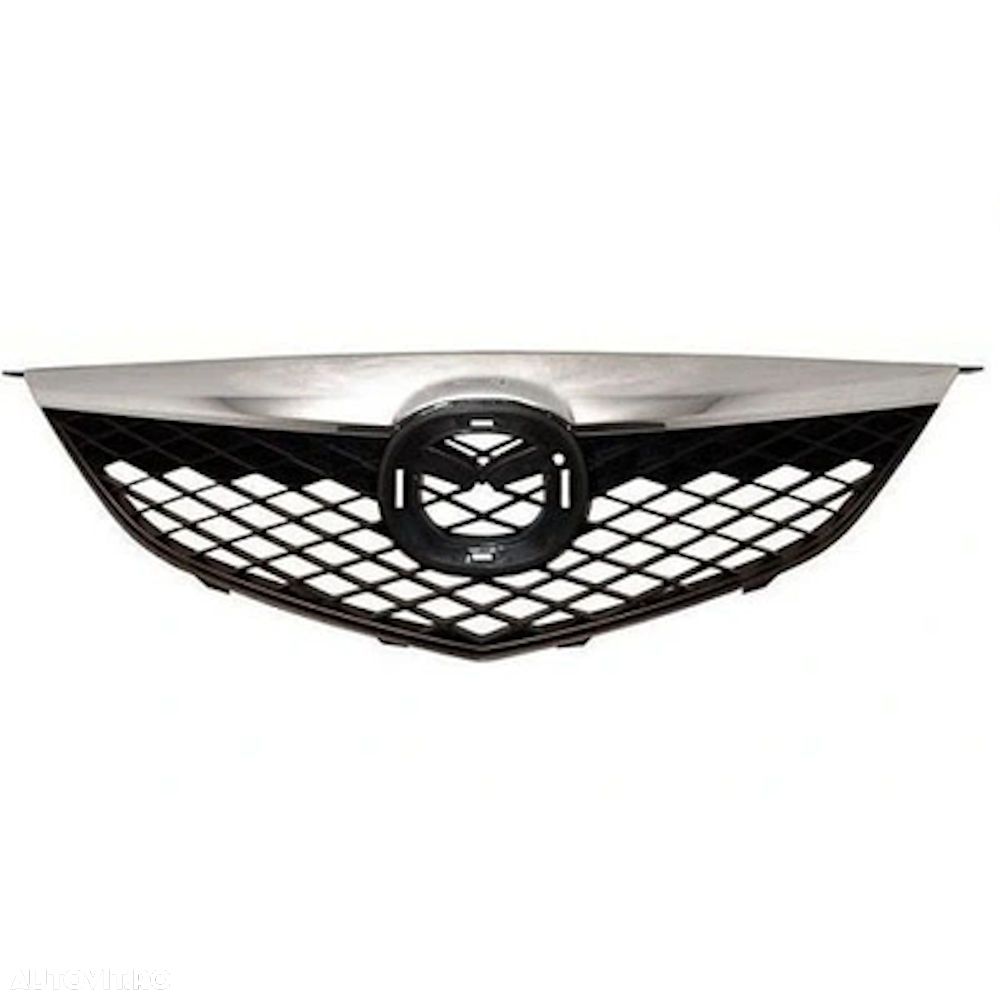 Grila radiator Mazda 6 (Gg/Gy), 06.2002-02.2005, negru, GK2A50710B, 451905-0 - 1