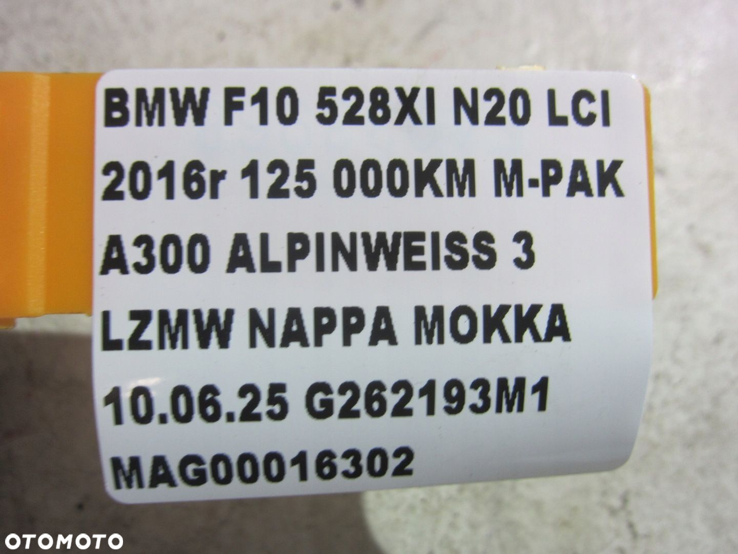 BMW F10 N20 F30 WĄŻ PRZEWÓD ODPOWIETRZAJĄCY RURA ODMY 11127588417 7588417 - 6