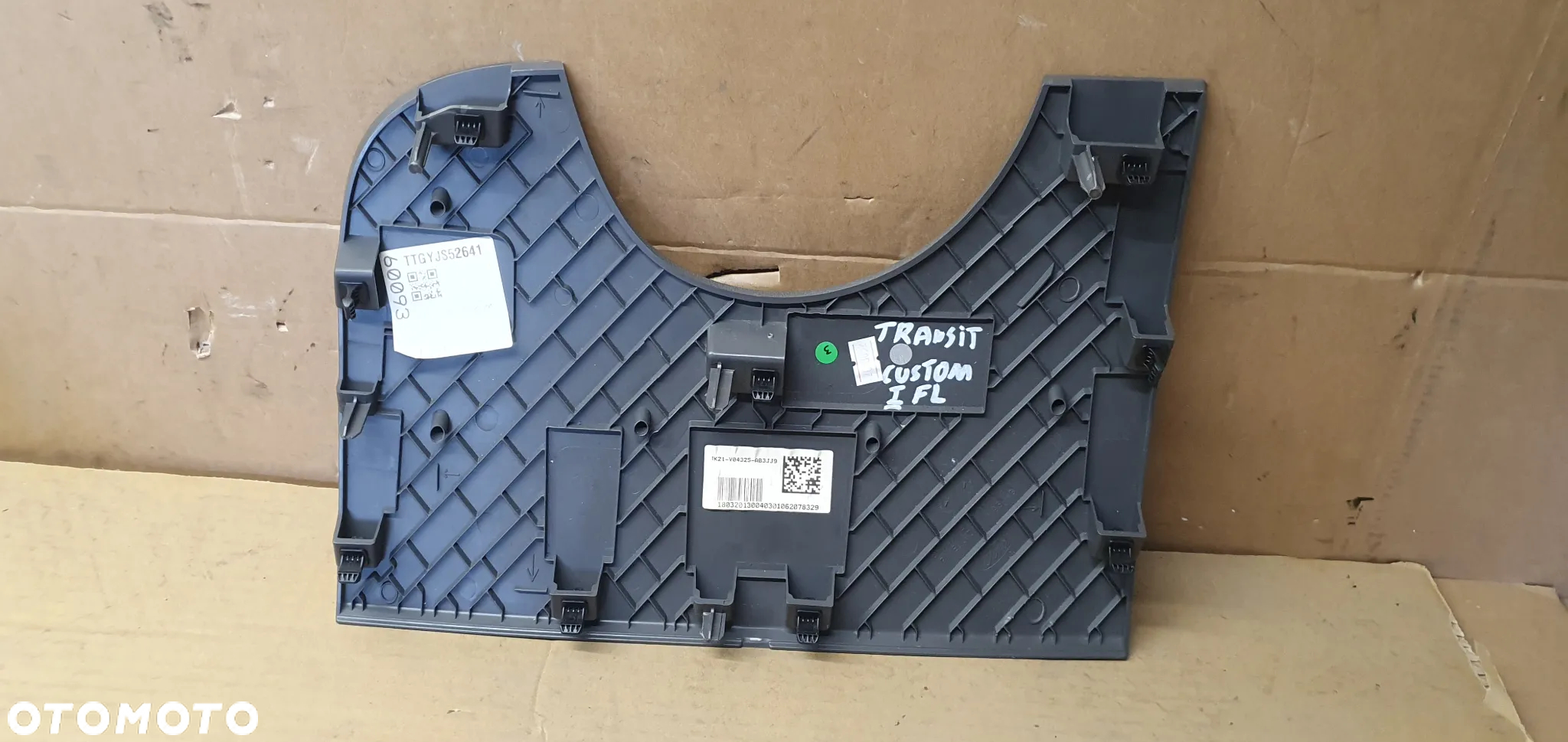 Osłona zaślepka schowka deski konsoli Ford Transit Custom MK8 Lift JK21-V04325-AB - 4
