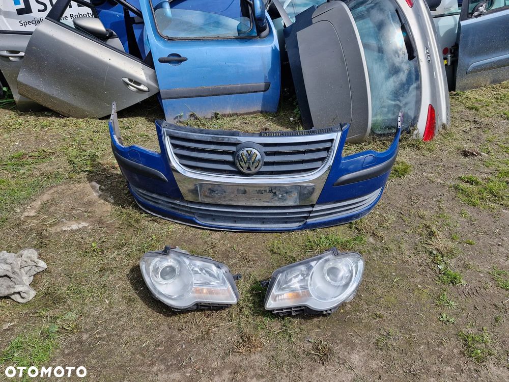 Zderzak przedni przód vw touran lift  spryski - 2