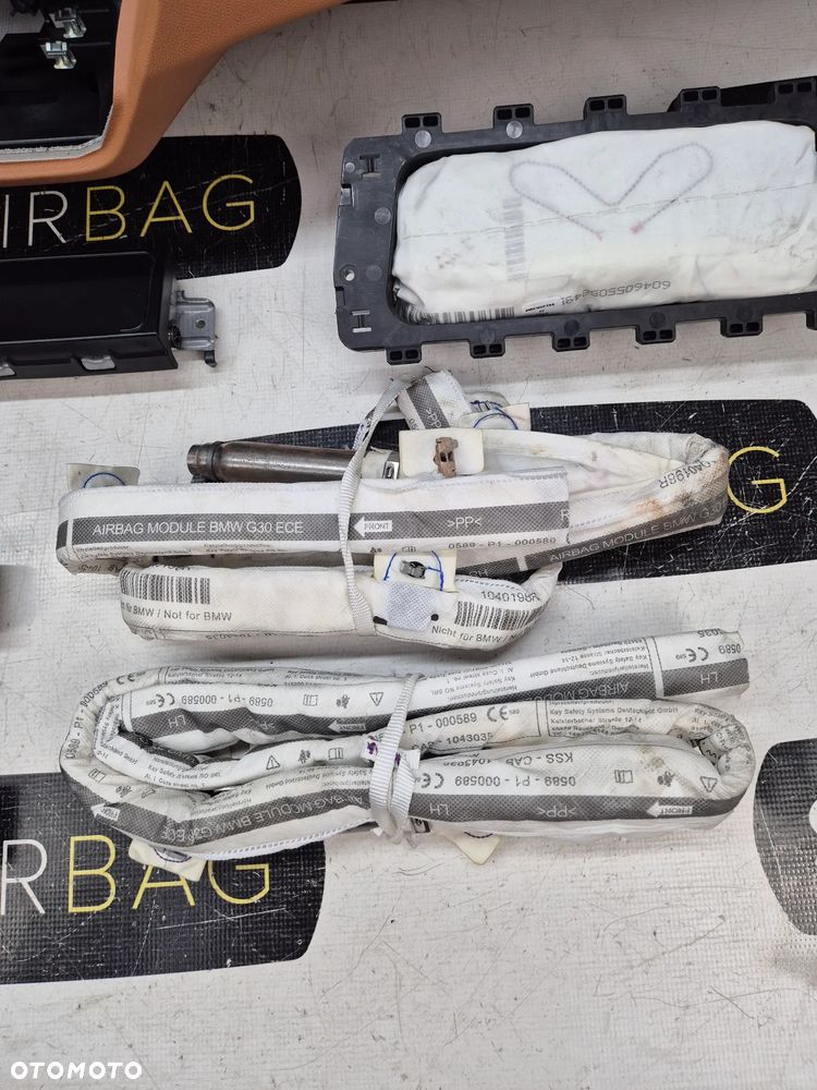 G30 G31 SERIA 5 KOKPIT DESKA KONSOLA PULPIT PODUSZKA AIRBAG AIR BAG PASY KIT SET - 11