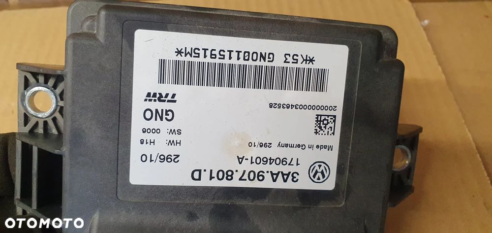 Moduł sterownik hamulca ręcznego VW Passat B7 3AA907801D - 5