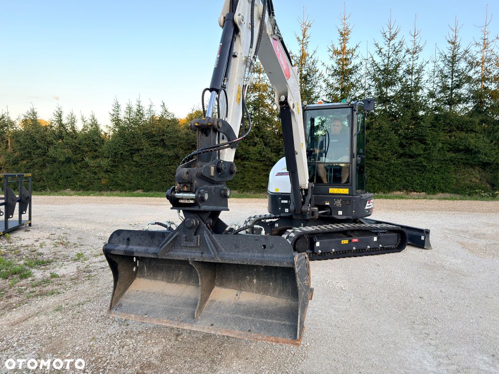 Bobcat Minikoparka Bobcat e50Z 5ton e55 e60 Cat 303.5 304  305 3xłyżki Ramię LOONG dodatkowe linie hydr wyjścia AUX1 + 2 przeciw waga MAX-dociążenie gąsienice 85% od nowości 1 właściciel z Niemiec Auto IDLEE po serwisie Widły wiertnica grabie i inne za dopłatą Szybkozłącze hydr Miller łyżka przedsiębierna Pług  Kubota Takeuchi Jcb - 12