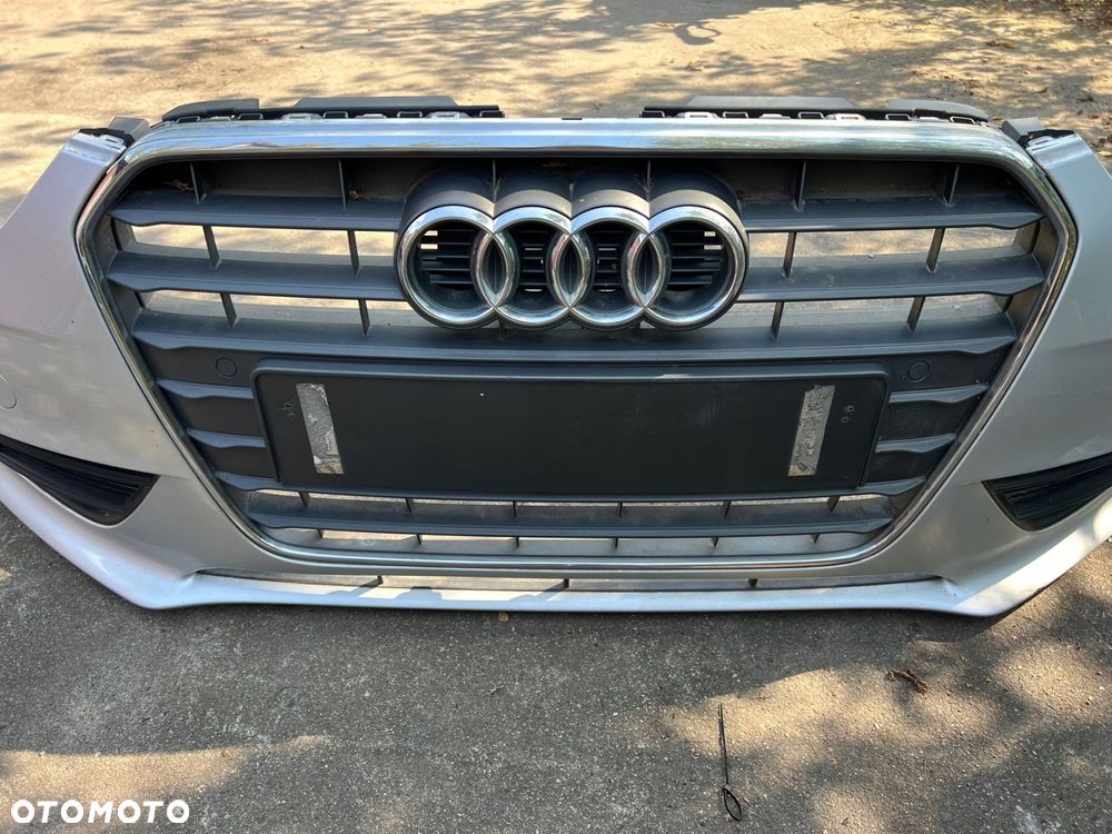 audi a4 b8 lift zderzak przód przedni grill 4x pdc lx7w kompletny - 2