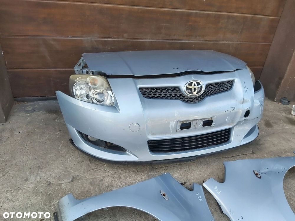 Toyota Auris I zderzak błotnik maska pas przedni chłodnica kompletny przód - 2