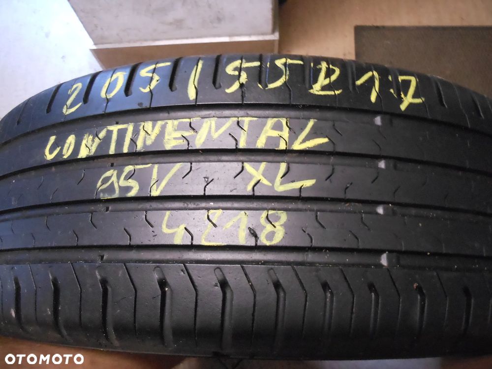 Opona pojedyńcza 205/55r17 continental conti eco contact 5 6,5mm lato - 1