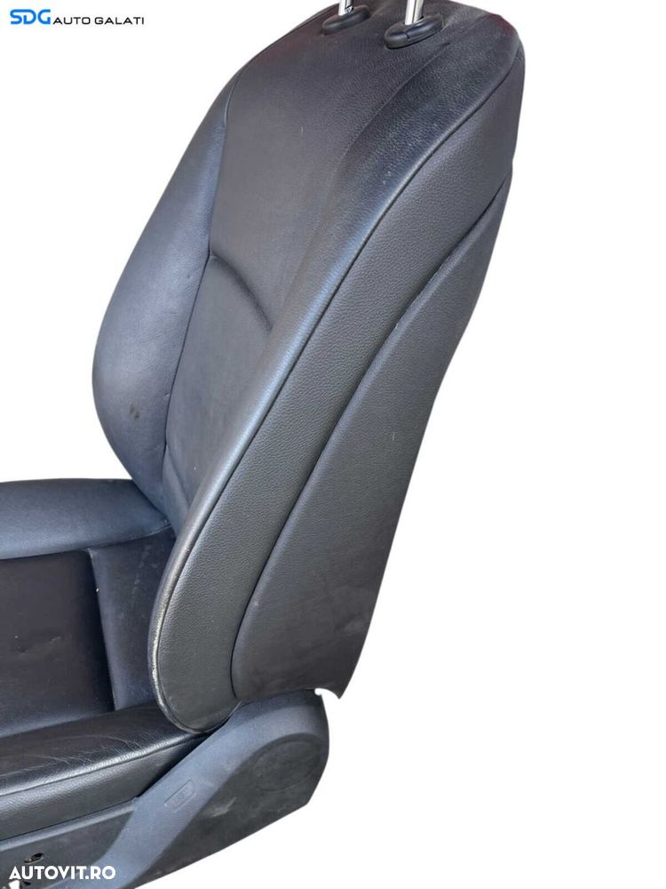 Scaun Piele Neagra cu Incalzire Stanga Fata Sofer BMW Seria 5 F10 F11 2009 - 2017 Cod 52107234966 52107266345 52109144893 52107230648 [B4800] - 7