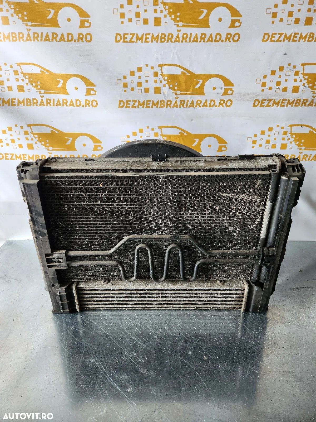 Grup Radiatoare Radiator Apa Clima Intercooler Termocupla Electroventilator Bmw E90 E91 E92 E93 Mot - 1