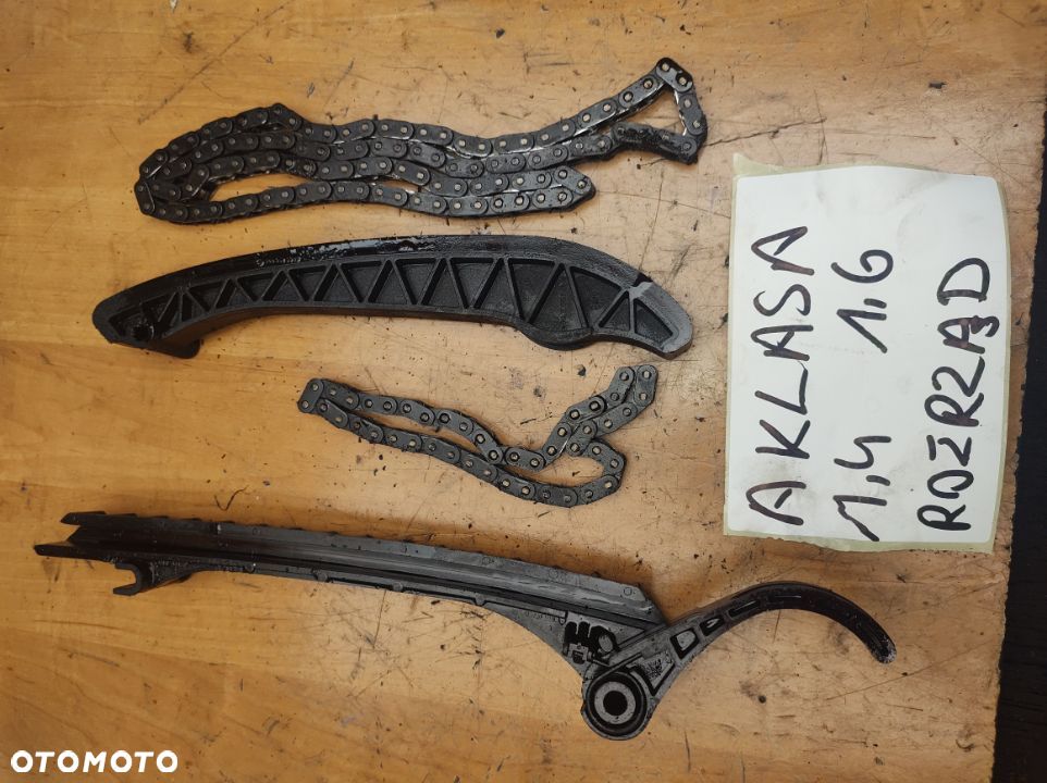 Mercedes A kLASA w 168  rozrząd ślizg lańcuch  1,4 lub 1,6 - 1