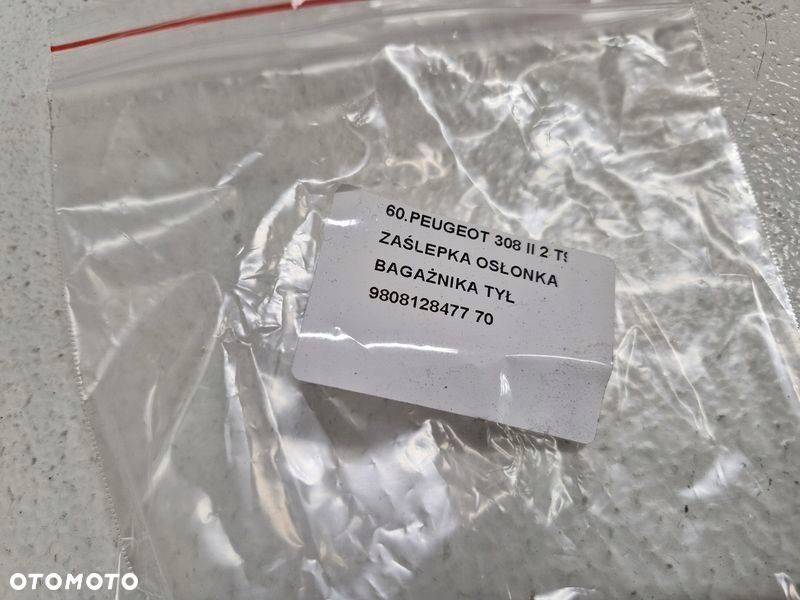 peugeot 308 2 ii t9 zaślepka osłona bagażnika tył tylna 9808128477 - 5