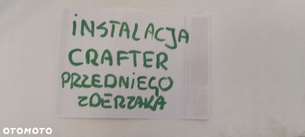 INSTALACJA WIĄZKA ZDERZAKA VW CRAFTER MAN TGE 7C0971073F CZUJNIK - 2