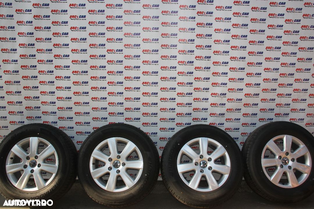 Jante aliaj Sonora aluminiu Roti Vw Touareg 7P 5X130 235/65 R17 HANKOOK DOT 2014  COD: 7P6601025 IMPECABILE - 1