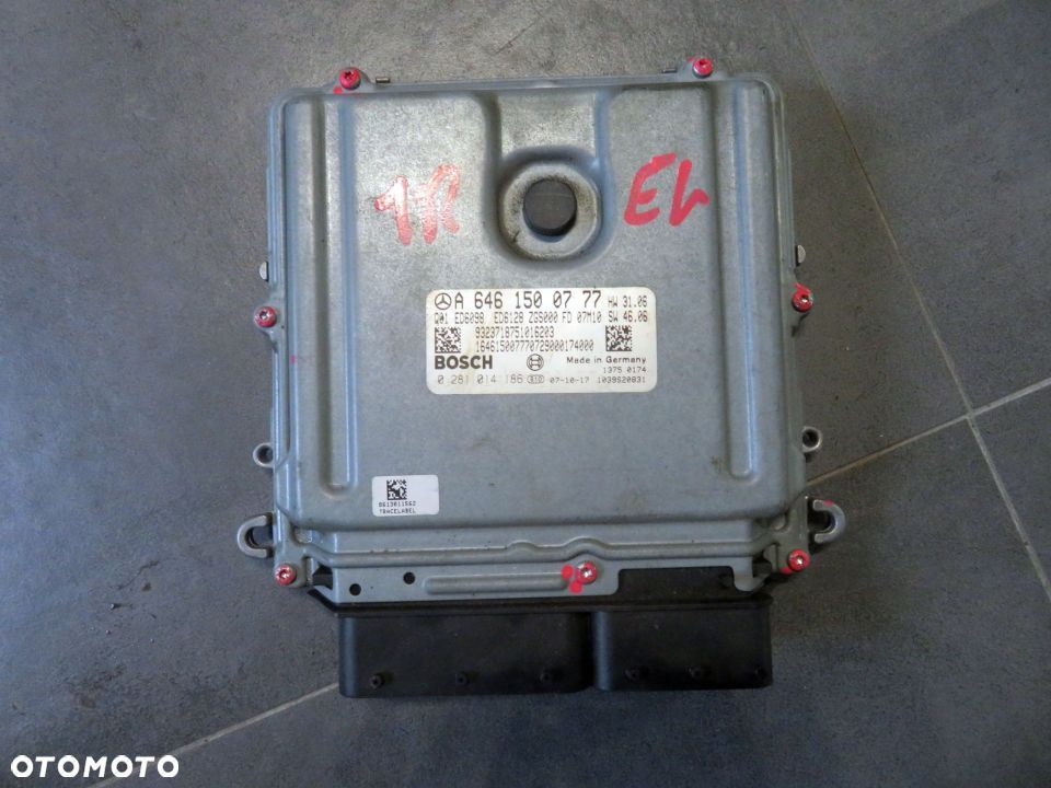 STEROWNIK SILNIKA KOMPUTER VITO VIANO W639 2.2 CDI A6461500777 0281014186 MERCEDES 2003-2010 - 1