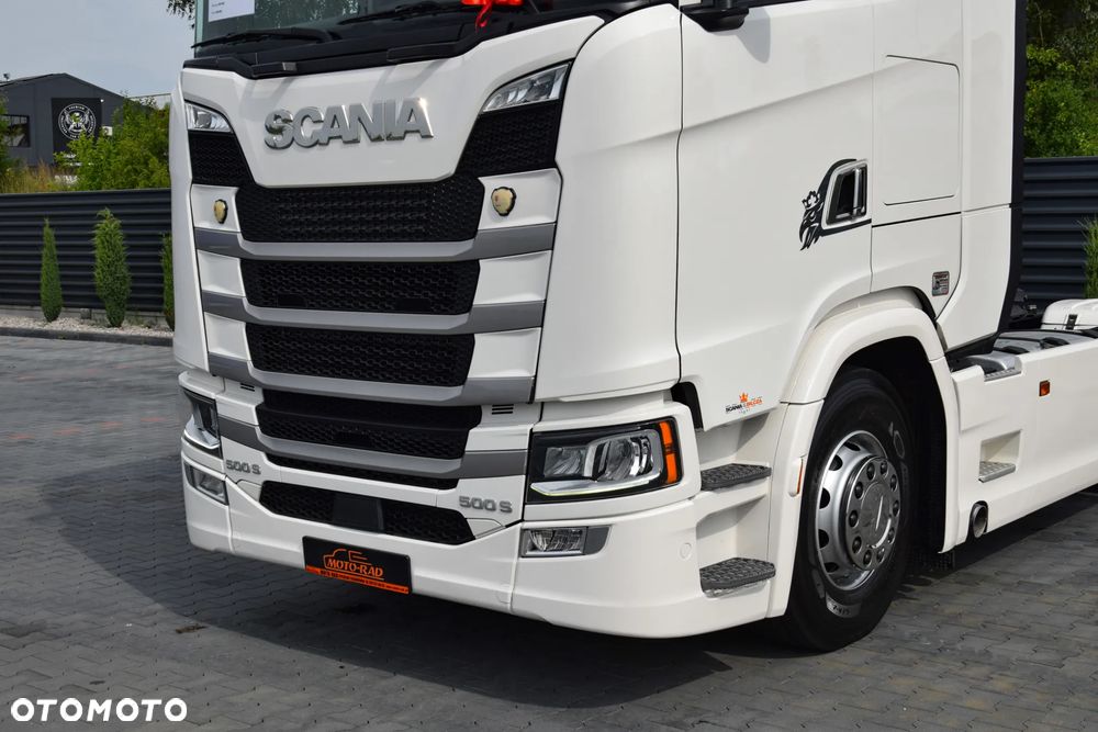 Scania 500S / FULL AIRMATIC / HYDRAULIKA / RETARDER / KLIMATYZACJA POSTOJOWA / ACC / KLIMA / 2 ZBIORNIKI PALIWA / FULL LEDY / FULL SPOILERY / SERWISOWANA / SPROWADZONA - 9