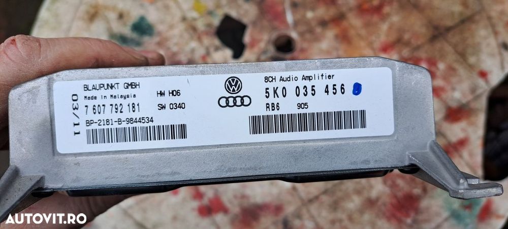 Amplificator Blaupunkt VW,Audi, Seat 5K0 035 456 A 3T0 035 456 - 2