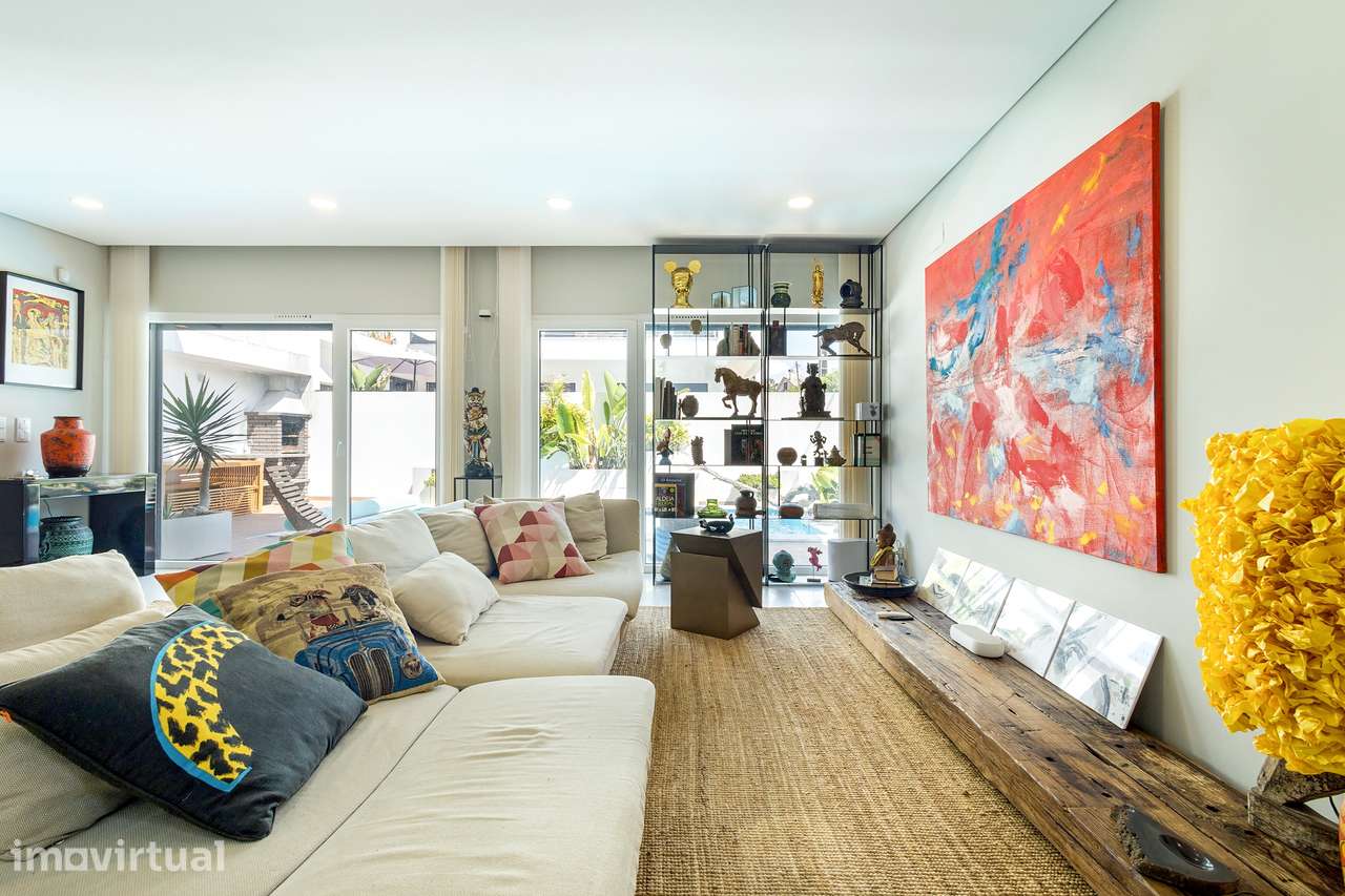Moradia T4 com piscina jardim e garagem - Grande imagem: 5/41