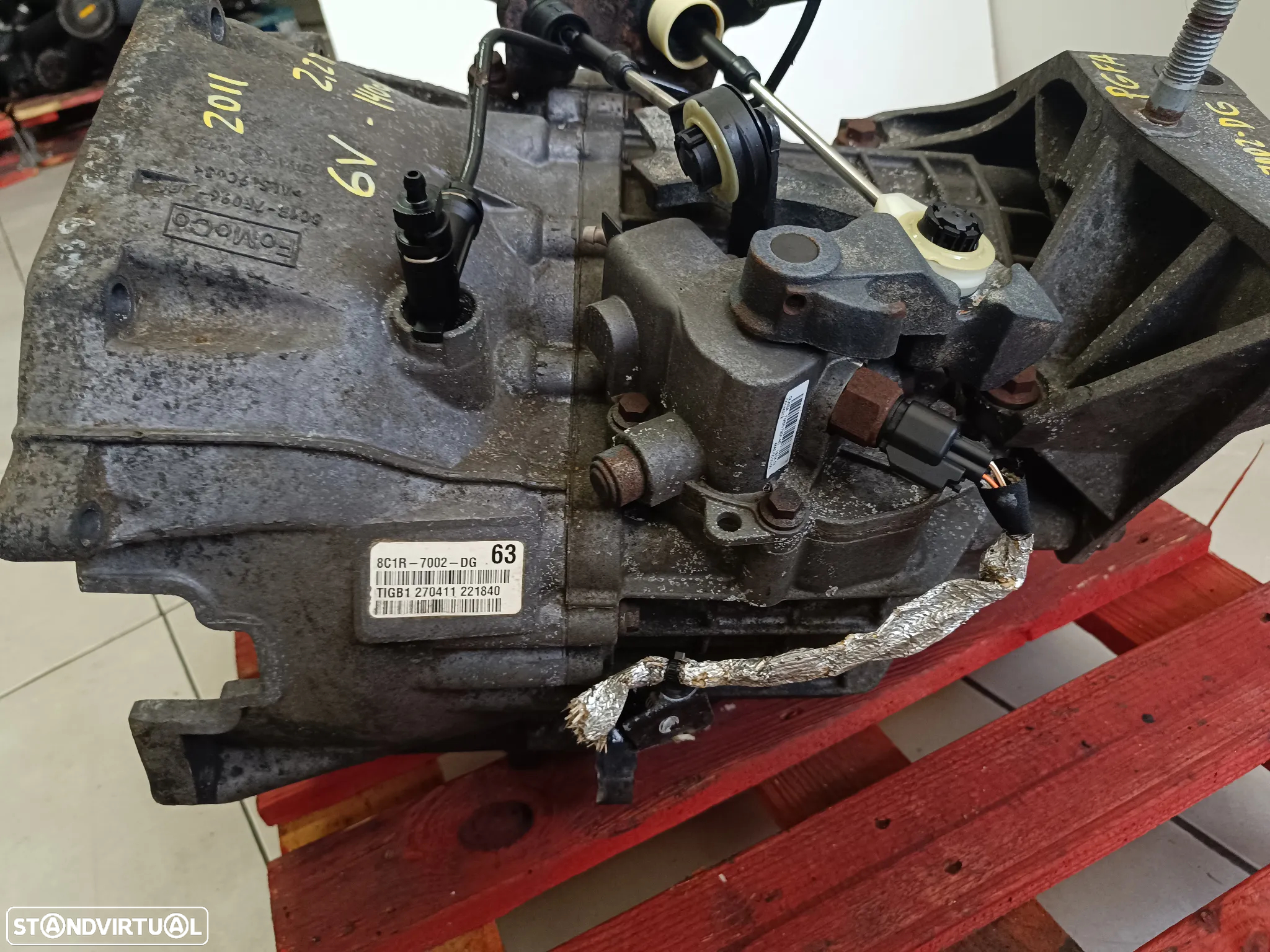Motor Ford Transit 2.2 TDCI 140cv PGFA - caixa 6 velocidades 8C1R-7002-DG - centralina AC11-12A650-BC - 13