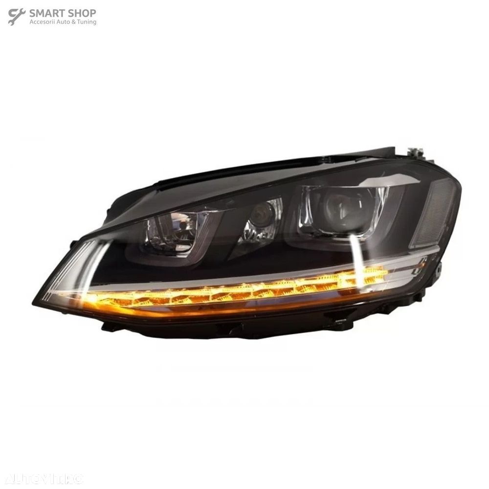 Faruri 3D LED VW Golf VII (2012-2017) R-Line LED Semnalizare Dinamica - 6