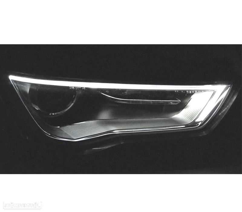 FARÓIS LED TUBE LIGHT PARA AUDI A3 8V 12-16 BLACK PRETO - 2