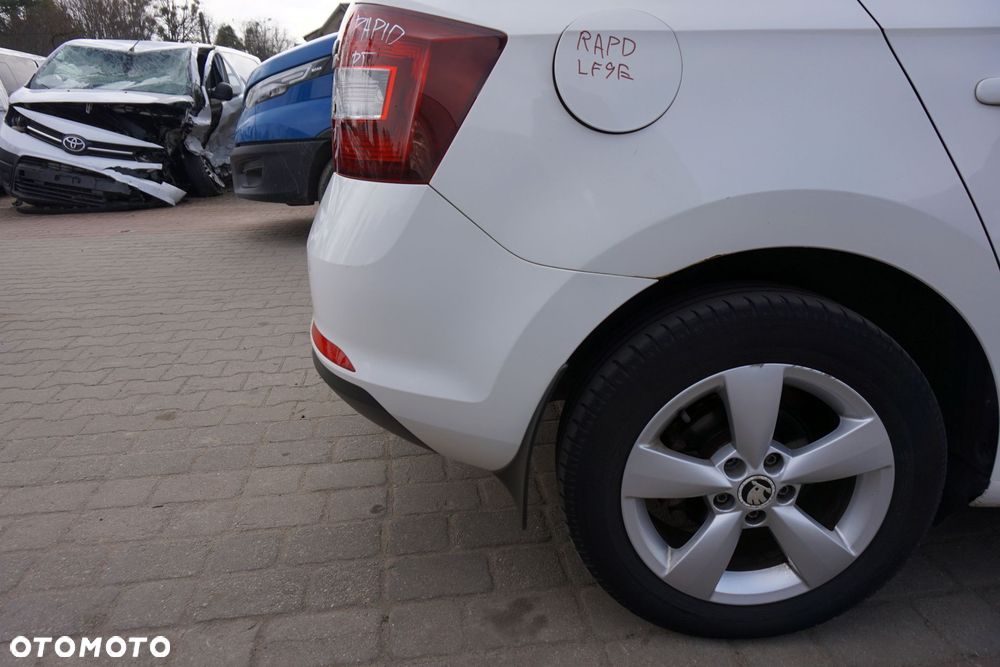 ZDERZAK TYLNY RAPID NH3 HB LF9E  BIAŁY SKODA 2012-2019 - 5