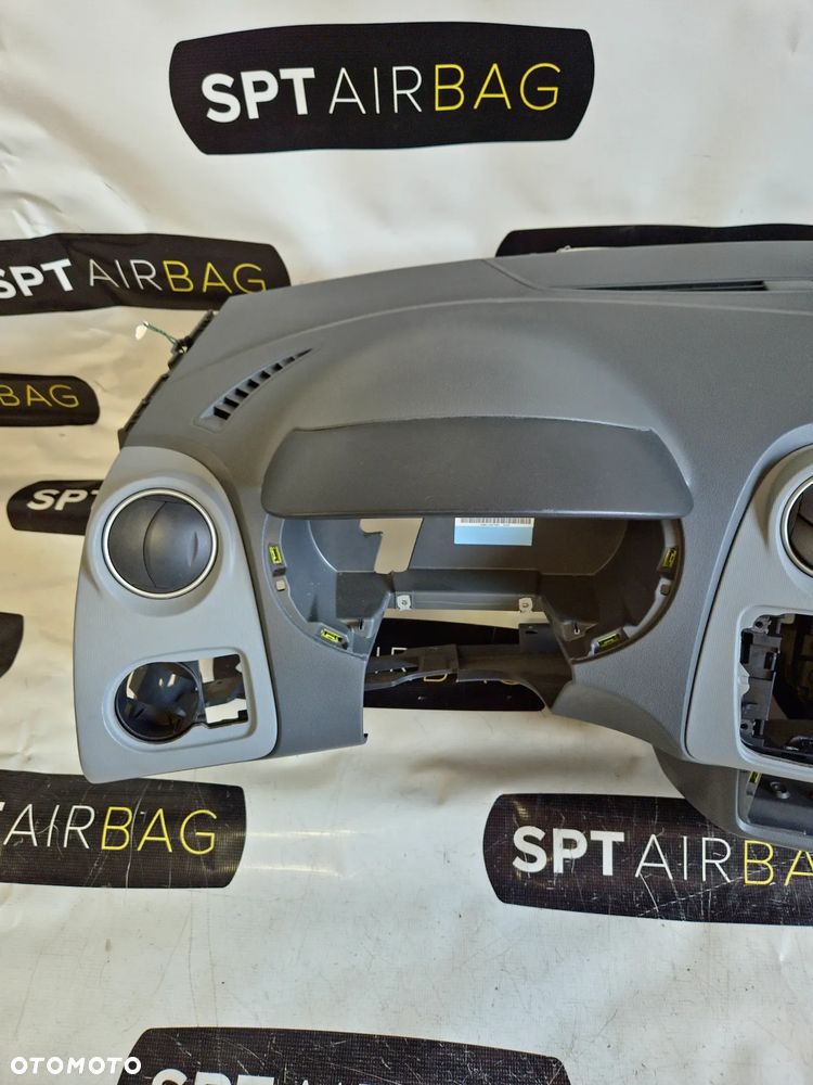 SEAT IBIZA 6J AX2 DESKA ROZDZIELCZA KONSOLA KOKPIT PULPIT PODUSZKI AIRBAG AIR BAG PASY KIT SET - 2