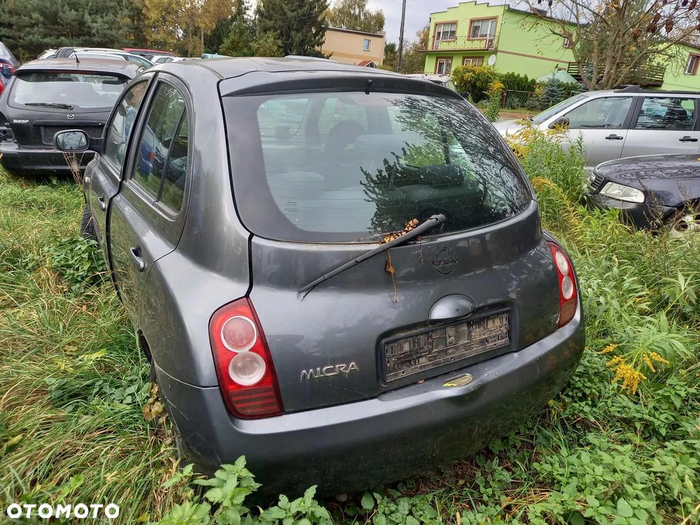 części do Nissan Micra K12 1.5 dci 2002r maska zderzak drzwi lampa szyba fotele skrzynia - 5