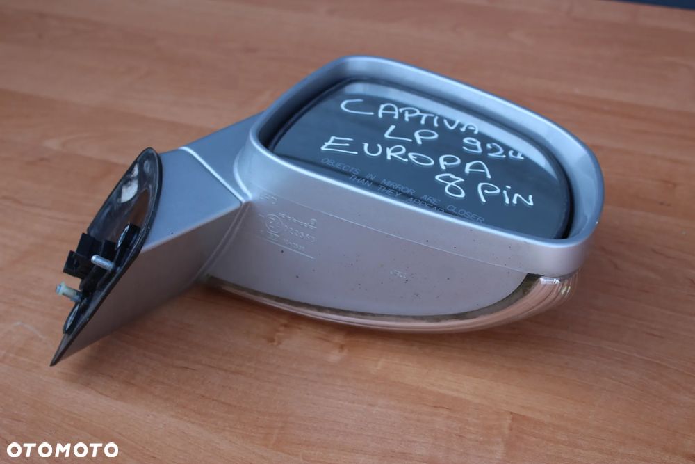 LUSTERKO ZEWNĘTRZNE PRAWE CHEVROLET CAPTIVA EUROPA 92U 8 PINÓW - 3