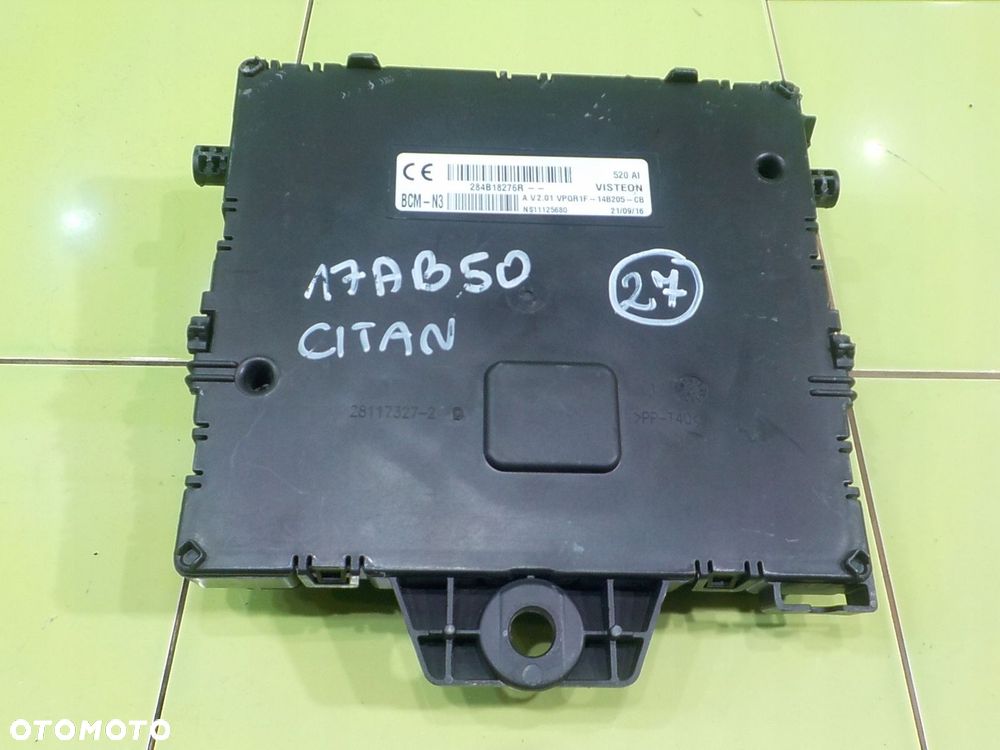 MERCEDES CITAN 1.5 CDI 16r VAN LONG modul sterownik komfortu 284B18276R - 2