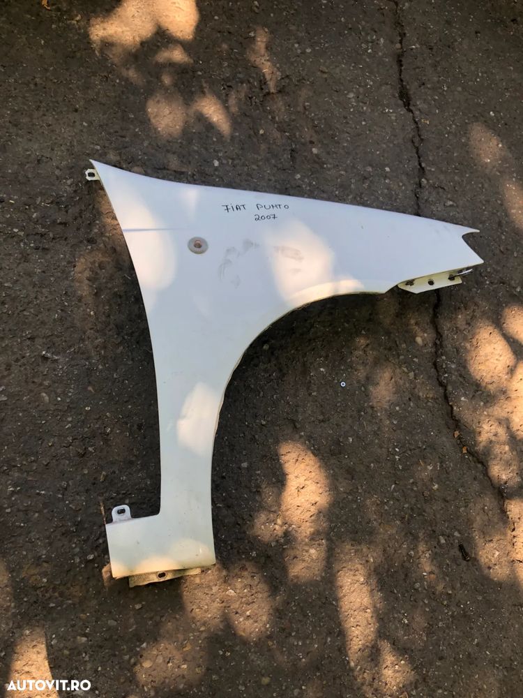Aripa dreapta fata Fiat Punto alb 2007 - 3