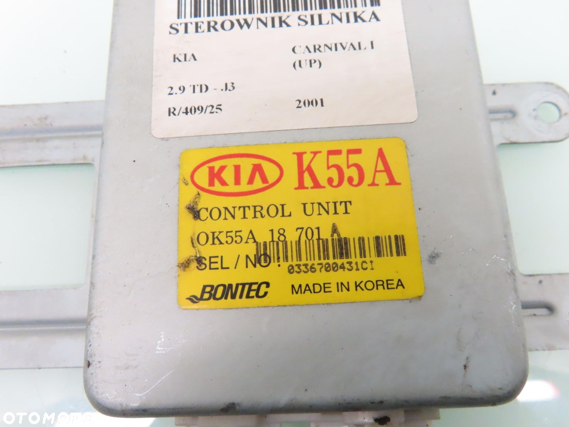 STEROWNIK KIA CARNIVAL I 2.9 TD 0K55A18701A - 3