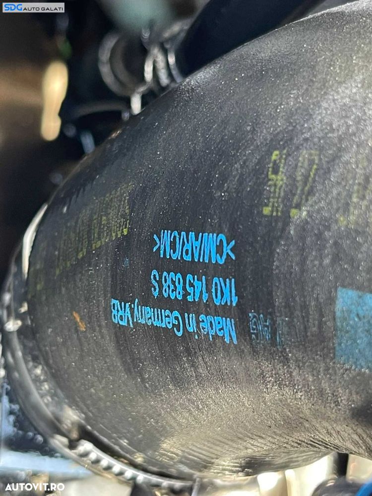 Furtun Conducta Presiune Aer Intercooler Volkswagen EOS 2.0 TFSI BWA BPY 2006 - 2011 Cod 1K0145838S [C6472] - 2