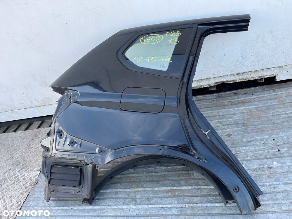 Blotnik cwiartka szyba listwa prawy tyl 475/9 BLACK SAPPHIRE BMW X3 F25 ORG - 3