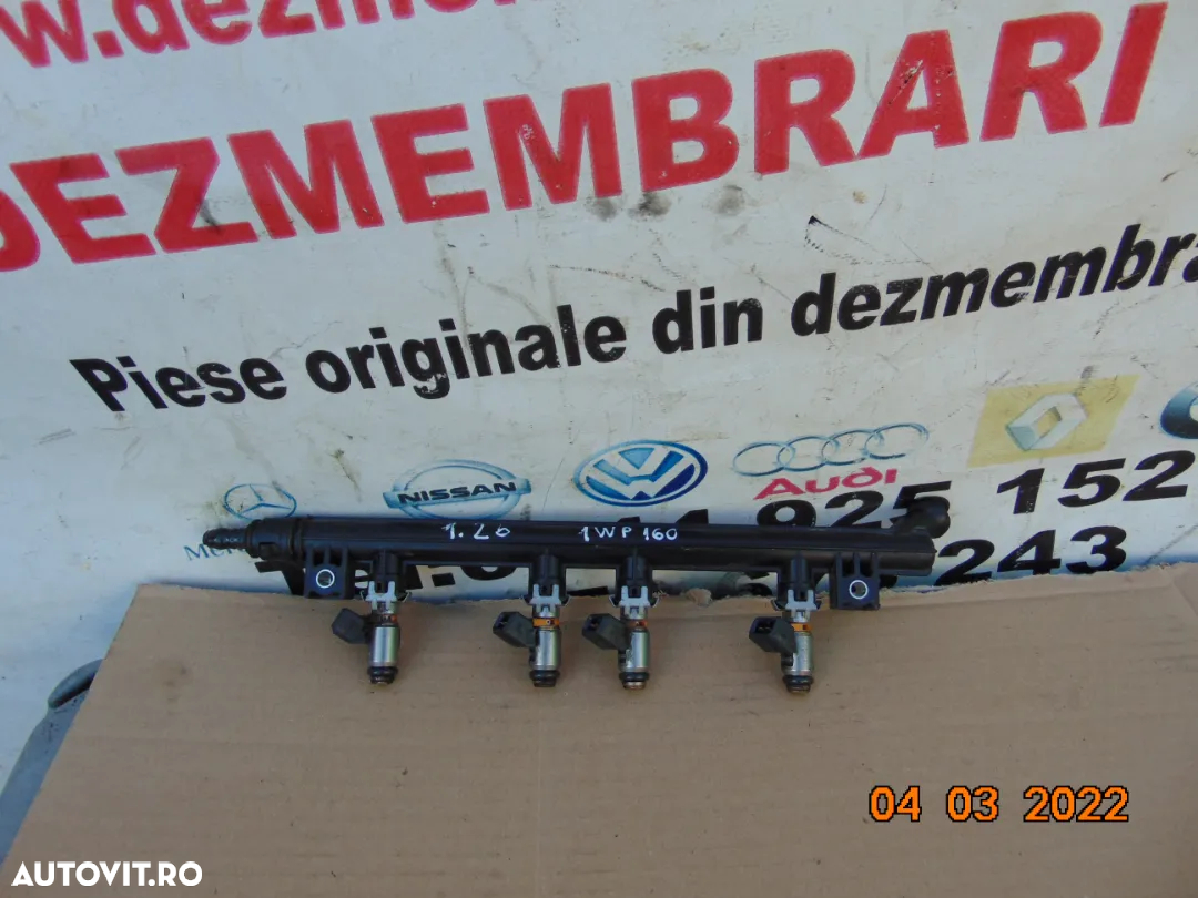 Rampa injectoare Fiat 500 1.2 benzina 2013-2021 Tipo panda 500l 500c 500x punte evo alfa romeo mito - 2