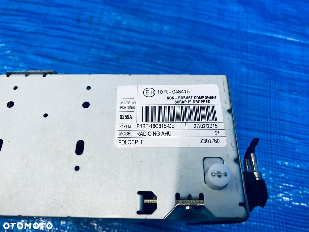 CZYTNIK RADIA MODUŁ NAWIGACJI RADIO FORD FIESTA MK7 16R ; E1BT-18C815-GE ; E1BT18C815GE RADIOODTWARZACZ ORYGINAŁ - 6