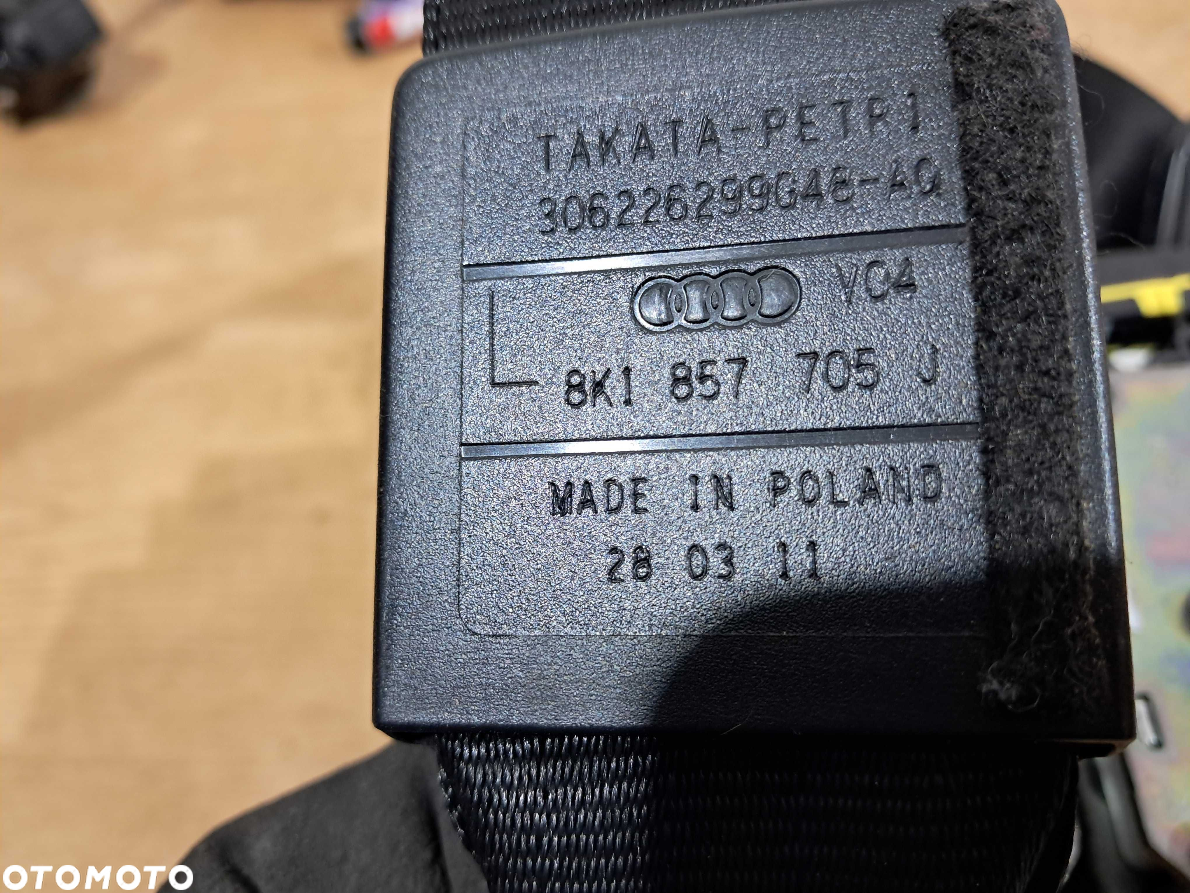 Pas bezpieczeństwa prawy i lewy przód przedni AUDI A4 B8 S4 oryginał - 5