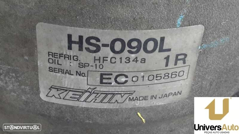 COMPRESSOR AR CONDICIONADO HONDA HR-V 2000 -HS090L - 4