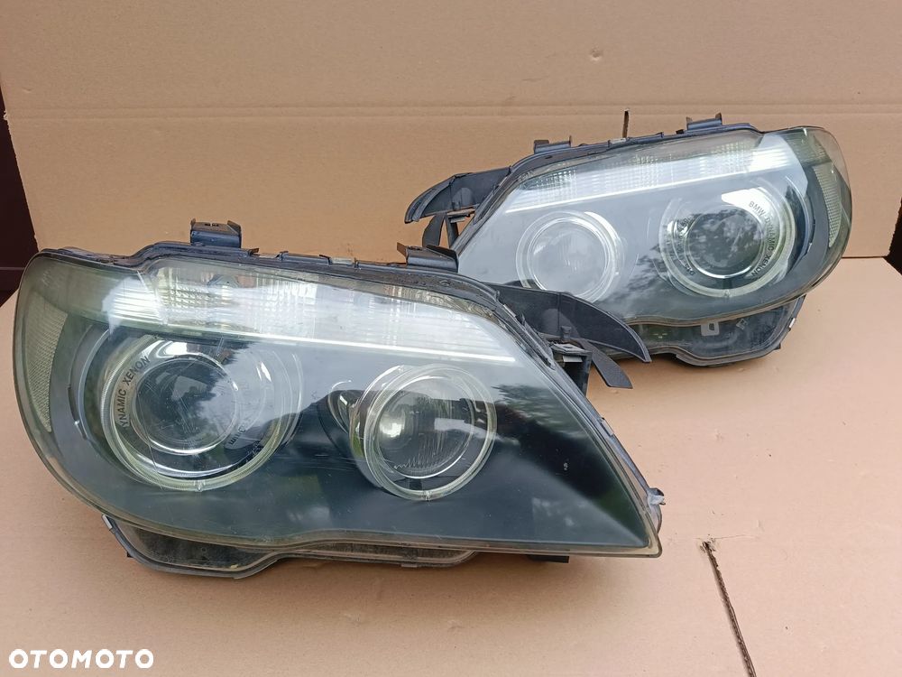 Bi-xenon przedni prawy lewy Dynamic BMW 7 E65 lift lampa - 1