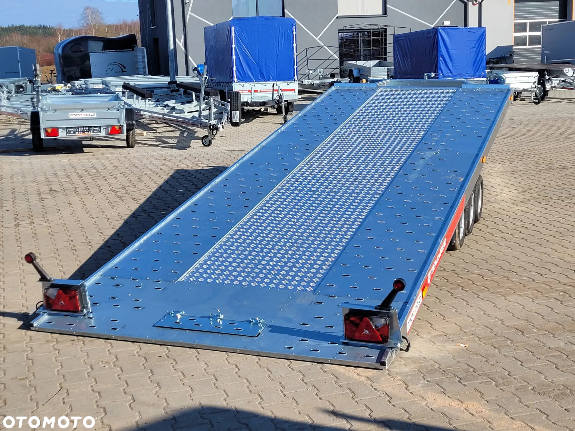TEMARED DOSTAWA! Przyczepa Laweta Carkeeper 5820/3, wym. 580x207cm, UCHYLNA PLATFROMA, wypełnienie z blachy alu, 3 osie, koła 10, DMC 3500kg - 16