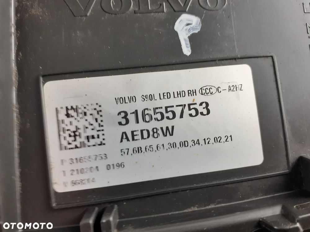 Volvo S\V90 prawa lampa full led 17-22 r.31655753 - 12