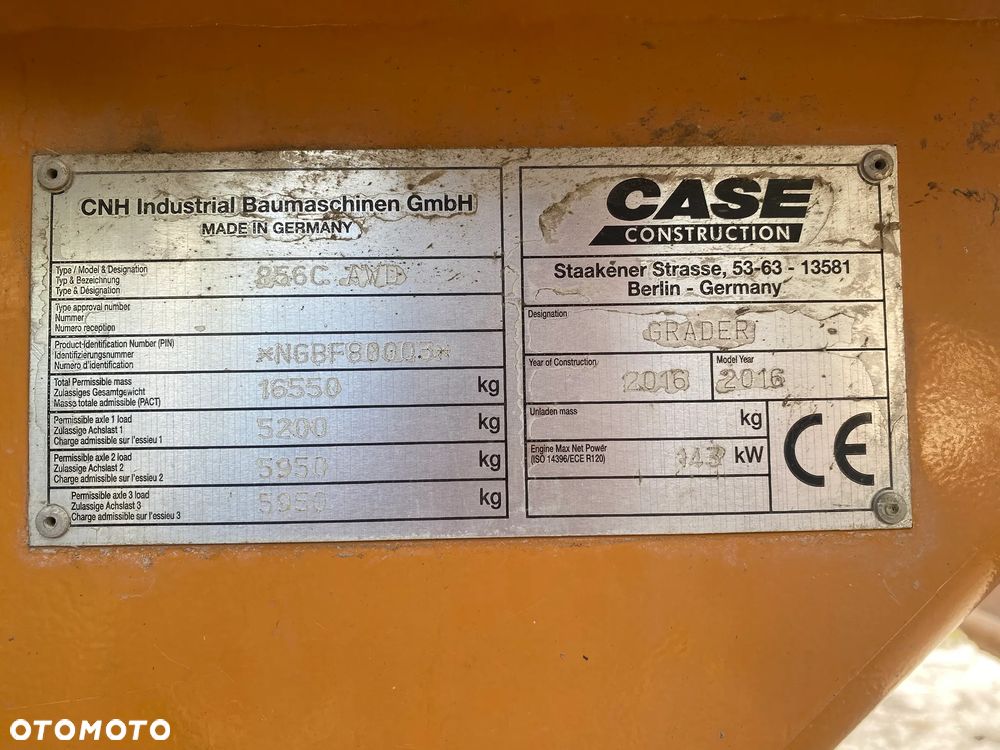 Case 856C AWD, 7400 MTH, Z NIEMIEC, SYSTEM NIWELACJI 3D TRIMBLE, NAPĘD 6X6, ZRYWAK, PRZEDNI PŁUG, PIĘKNY STAN, - 18