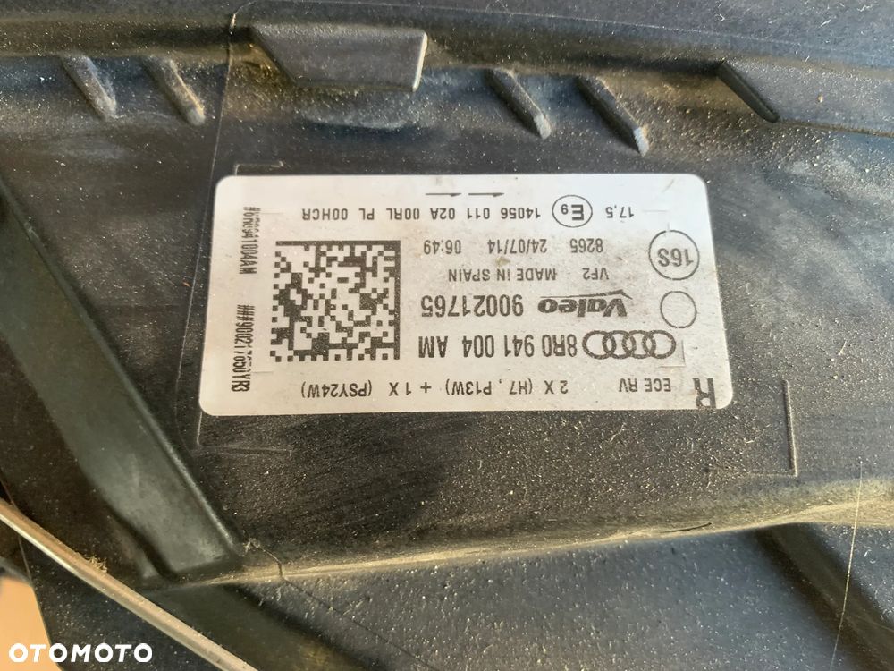 Lampa prawy przód przednia prawa Audi Q5 8R0941004AM - 5