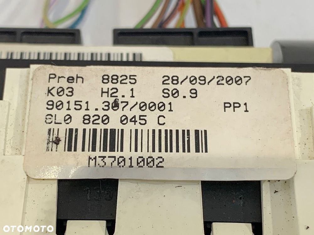 PANEL STEROWANIA NAWIEWU  SEAT IBIZA III (6L1) 2002 - 2009 1.4 16V 63 kW [86 KM] benzyna 2006 - 2009 - 6