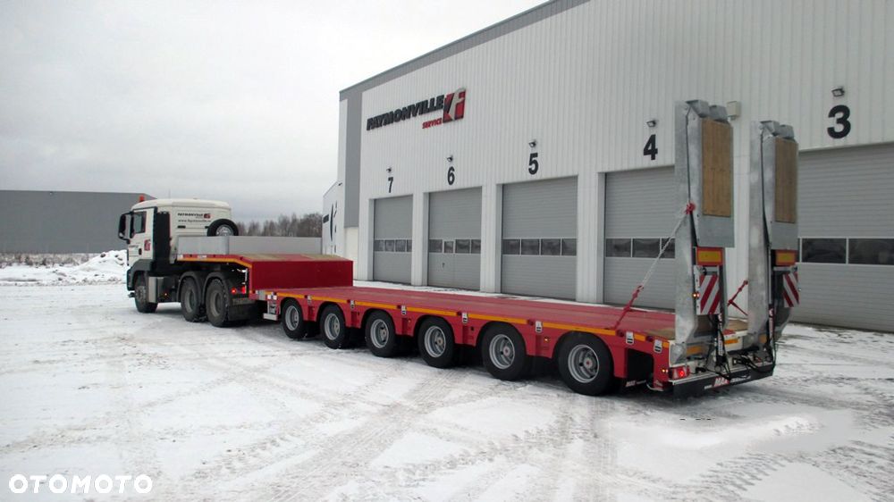 MAX Trailer 6 osiowe semi, rozciągana, najazdy hydrauliczne - 1