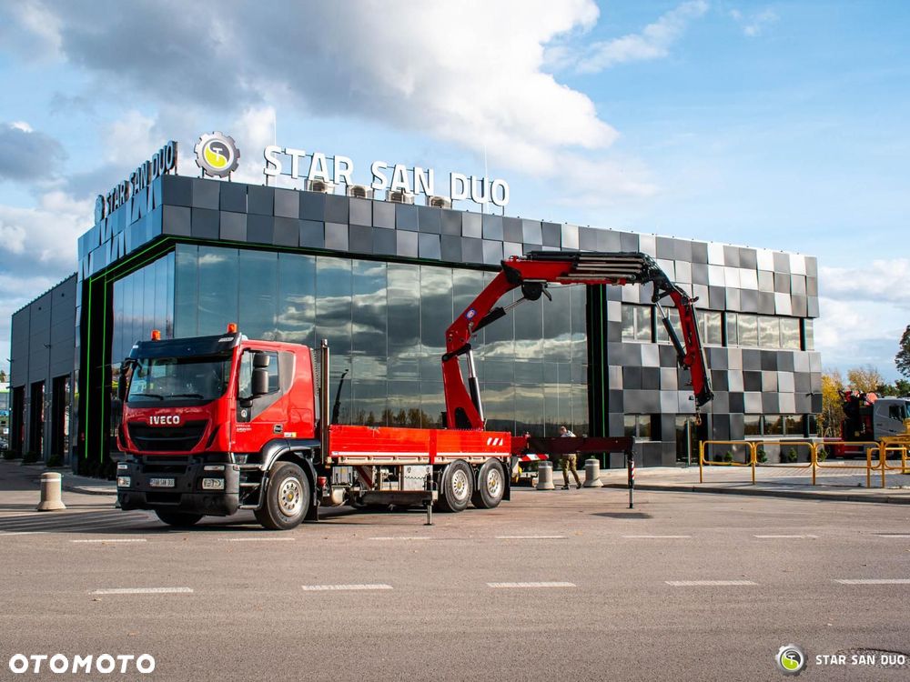 Iveco STRALIS 460 6x4 HMF 4020-K5 Fly Jib Hds Żuraw - 4