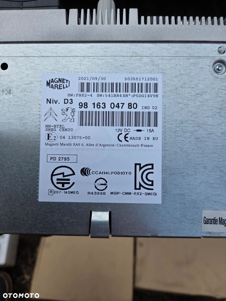 Nawigacja Radio Citroen C4 Picasso II 1680010880 9816304780 - 3