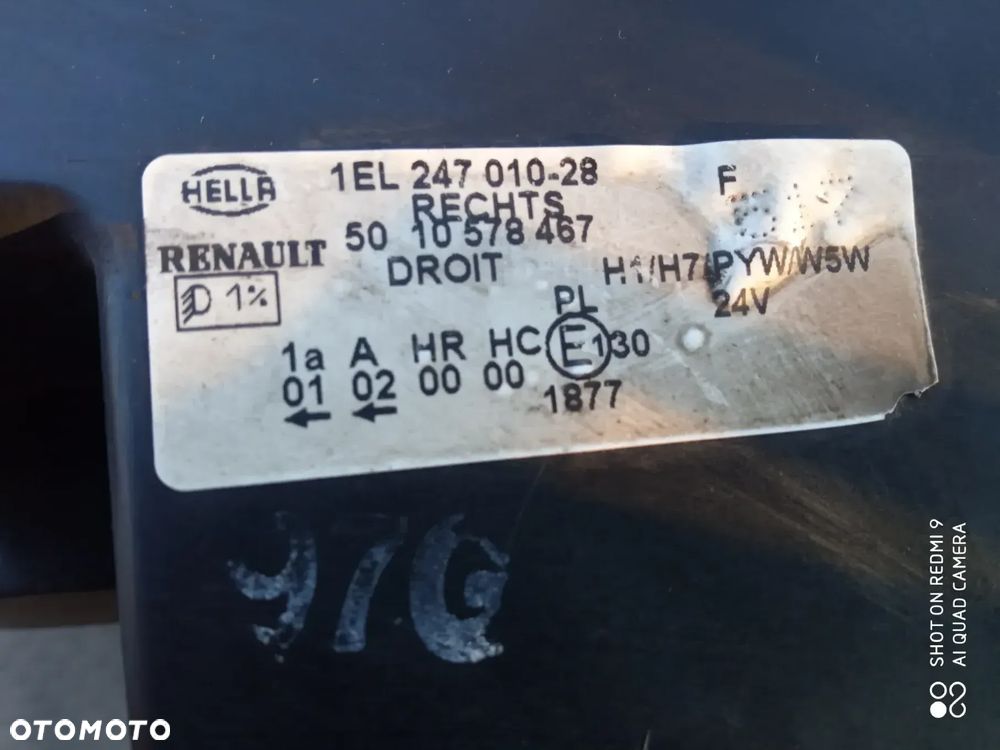lampy przednie prawa, lewa RENAULT premium DXI - 4