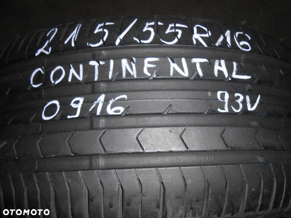 OPONA POJEDYNKA  215/55r16 CONTINENTAL CONTI PREMIUM CONTACT 5 DOT 0916 6.9MM - 1