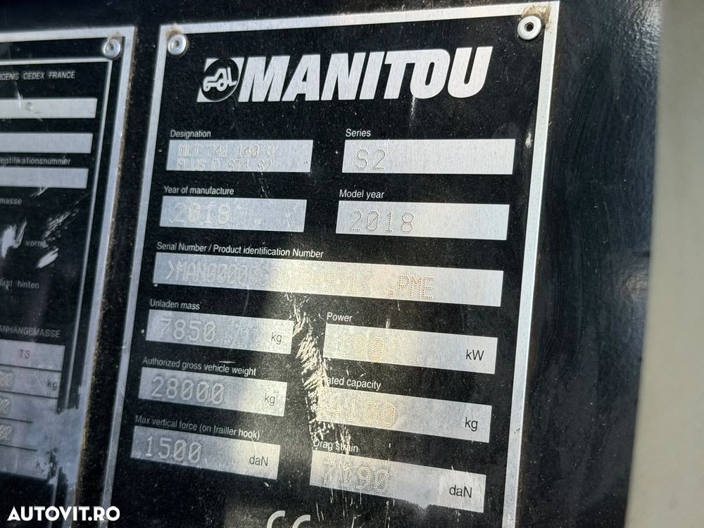 Manitou MLT 741-140 Incarcator Telescopic - 5
